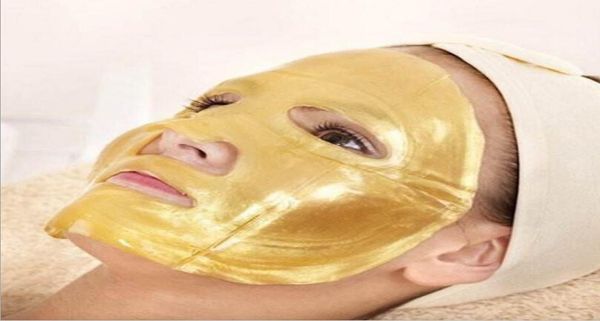 DHL Feuille de masque d'or Masque facial au biocollagène Hydratant Visage Feuille de poudre d'or Masque Soins de la peau6791900