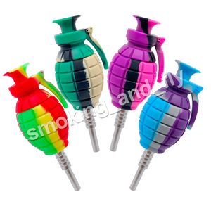 DHL Livraison Gratuite Grenade Nectar Collector 14mm Joint En Acier Inoxydable Pointe Huile Rigs Tuyau De Fumée Fumer Outil Pour Verre Eau Bongs Rigs