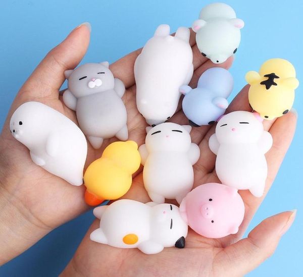 DHL PVC PVC Animal Squelt Toy Rebound Gadget Fun Gadget Mobile Pendentif mignon Gift1094556