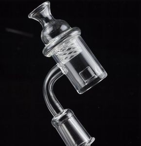 DHL Vente chaude 4mm Fond Plat Top Core Réacteur Quartz Banger Gavel Nail avec Spinning Cyclone Carb Cap pour les conduites d'eau de plate-forme pétrolière