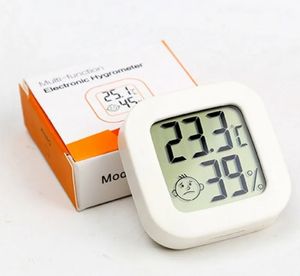 Household Digital Thermometer Hygrometer, High-Precision Indoor Temperature Humidity Monitor with Smiley Face Display
