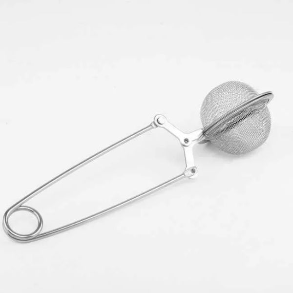 DHL Ustensiles de cuisine Accessoires Outils Thé Infuser 304 En Acier Inoxydable Sphère Passoire Café Herbe Épice Filtre Diffuseur Poignée Boule Boutique En Gros 0901