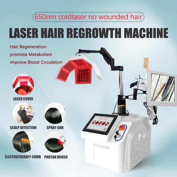 DHL livraison gratuite laser cheveux poussent équipement de beauté léger LED diodes laser repousse rapide traitement laser machines de restauration de cheveux usage domestique