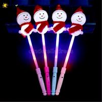 DHL LED Party Party Baguette magique Stick Glow Stick Clignotant Décor de vacances Fournitures pour Home Snowman Sticks Toys de Noël Fy5057 FN18