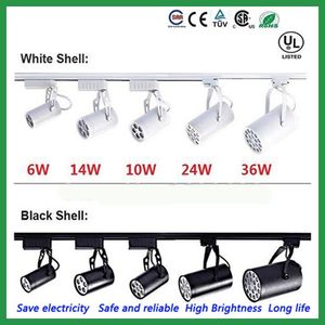 DHL Led Track Light 6W 10W 14W 24W 36W 120 Angle de faisceau froid / Blanc chaud Led Spotlight AC 85-265V led spot lighting