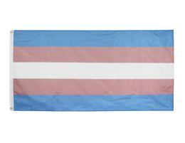 DHL LGBT agenre fierté translocalité trans transgenre Drapeau entier 3x5 pieds 90x150cm8124943