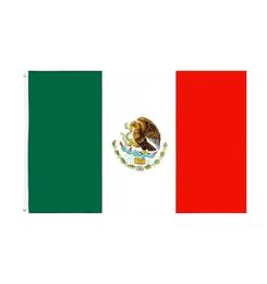 DHL MX MEX Mexicanos Drapeau mexicain du Mexique Toute usine directe prête à expédier 3x5 Fts 90x150cm4047097