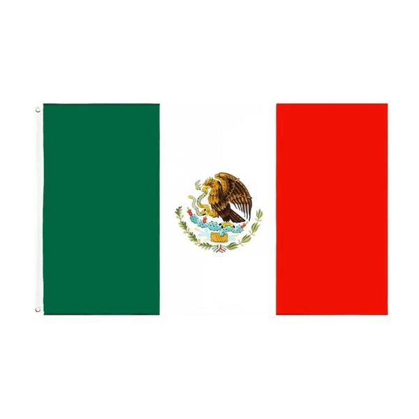 DHL MX MEX Mexicanos Drapeau mexicain du Mexique Usine directe en gros Prêt à expédier 3x5 Fts 90x150cm BES121