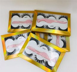 DHL Nieuwe 3pairs Mix Style Fake 3D Mink Wimpers Eye Lashes valse wimpers nertsen wimpers wimpersextensie wimper Tweezer Applicator Make -up Tool door Hope12