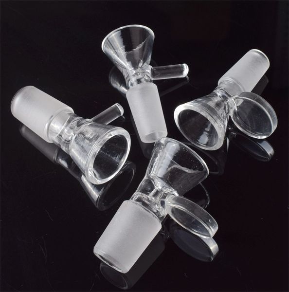 14 mm 18 mm Manija de tazón macho Cachimbas accesorios para fumar tazones de vidrio para tuberías de agua bong plataformas petroleras