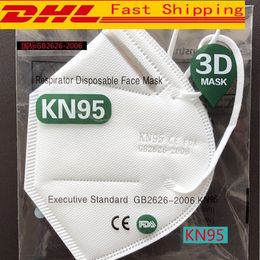 DHL DHL !!! KN95 Masker Fabriek 95% Filter Kleurrijke Disposable Actieve Carbon Ademhaling Respirator 5 Layer Designer Gezichtsmaskers Individueel pakket