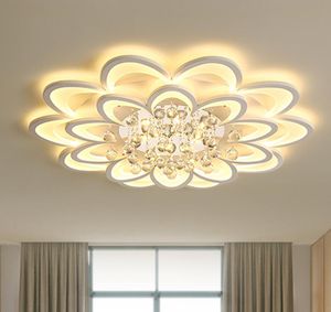 DHL Nieuwe Moderne LED-kroonluchters voor woonkamer slaapkamer eetkamer acryl kristal interieur thuis kroonluchter lamp armaturen