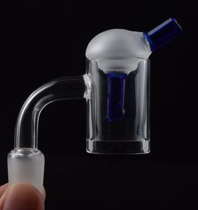 DHL más nuevo 25 mm OD 10 mm 14 mm 18 mm Macho Hembra banger de cuarzo con tapa de carbohidratos de vidrio coloreado 5 mm Banger inferior para dab rig bong