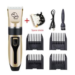DHL Profesional Pet Hair Trimmer Animal Grooming Clippers Cat Cutter Machine Shaver Tijera eléctrica Clipper Dog shaver246f