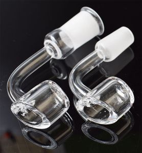 DHL Quartz Nail 4mm Épaisseur 10mm 14mm 18mm Homme Femme 100% Pure Quartz Banger Nail Domeless Verre Bong Nail