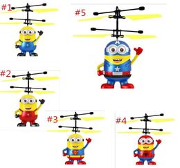 Dhl RC Helicopter Drone Kids Toys Flying Ball Aircraft LED clignotant Light Up Induction Capteur électrique pour enfants1134633