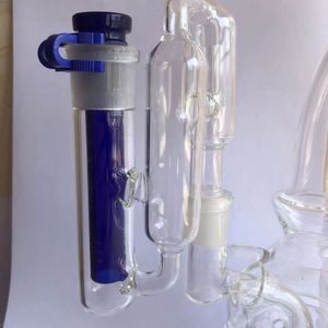 DHL Recycler Ashcatcher Fit Glass Bong Water Pipes met een clip Een downstem-roken accessoires 14.4mm 14mm