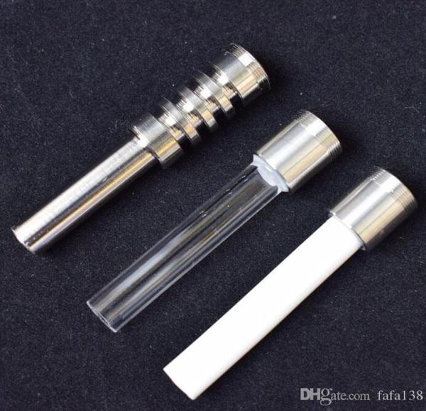 Dhl Remplacement Thread Titanium Ceramic Quartz Tips for Collector Kits Micro NC V4 Kit GR2 Titanium8165955