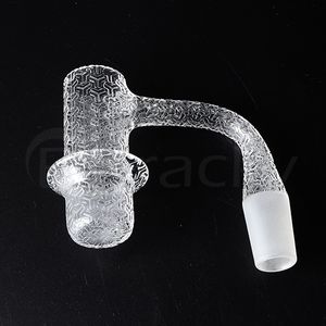 DHL Sablée HALO Fumer Entièrement Soudé Mélangeur À Quartz Banger Avec Des Ongles À Bords Biseautés Mâles Femelles Pour Verre Eau Bongs Dab Rigs Tuyaux