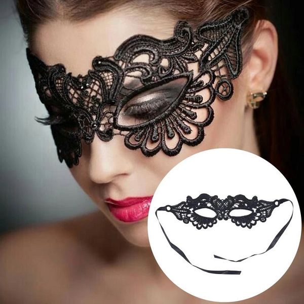 DHL Sexy Femmes Hollow Lace Masquerade Face Mask Princess Prom Party Props Costume Halloween Masquerade Mask Femmes