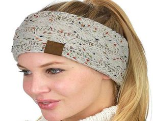 Expédition DHL 21 couleurs en tricot en crochet Bandoue femme Winter Sports Headwrap Turban Head Band Ear Warmer Boneie Cap6304599