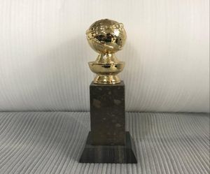 Expédition DHL pour 24k Real Gold Metal Metal Golden Globe Trophy Awards in Sport Souvenir Quality Golden Globe Trophy2323032