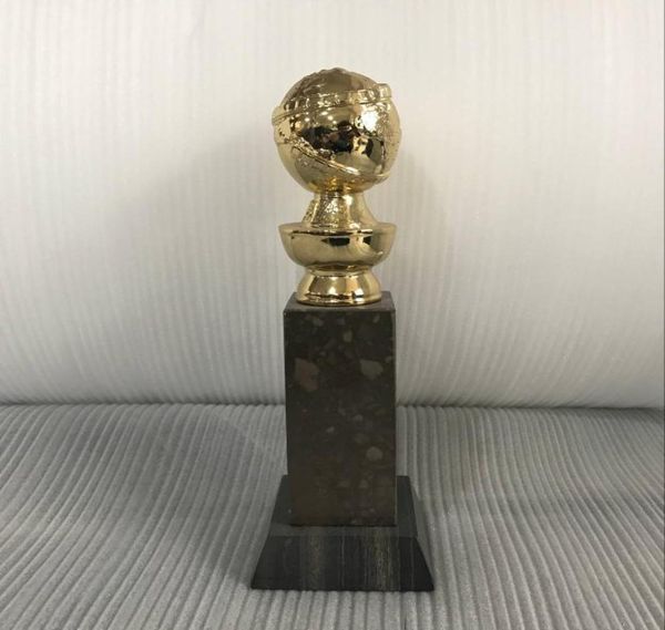 Envoi DHL pour trophée Golden Globe en métal plaqué or véritable 24 carats dans le sport Souvenir qualité Golden Globe Trophy2738195