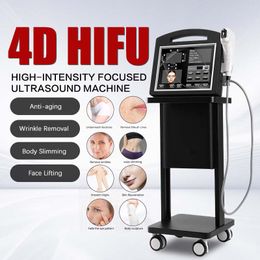 DHL expédition 4D HIFU Machine à ultrasons focalisés de haute intensité lifting élimination des rides raffermissement de la peau corps minceur beauté