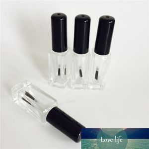 DHL verzending 7ml lege glazen nagellakfles met borstel caps maken gereedschap zwarte deksel nagel gepolijste cosmetische container