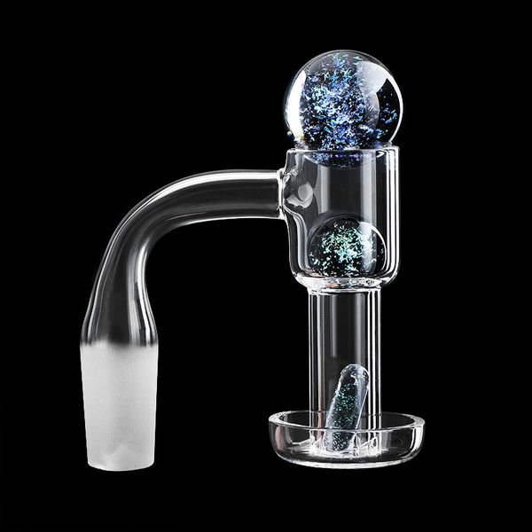 DHL !!! Accesorios para fumar Terp plano Terp Slurper Quartz Banger Muro de 2 mm con tapas de mármol de 22 mm de 14 mm y píldora de 6 mm hembra macho para bongs de vidrio plataformas