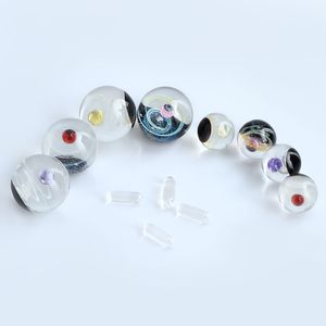 DHL !! Accessoires pour fumeurs Verre Univers perle 20mm 14mm Pour Terp Slurpers Quartz Banger Nails Eau Bongs Dab Oil Rigs