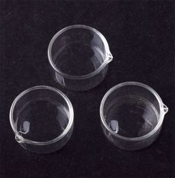 DHL Pipes à fumer Accessoires Anneau d'huile 38mm 50mm Cendrier en verre Plat Dabber pour Mini Kit collecteur de nectar