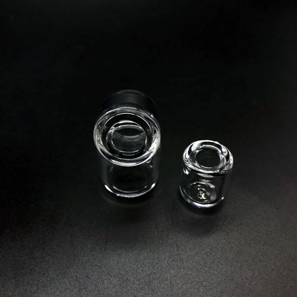 DHL !!! Insert de quartz de protection contre les éclaboussures 15mm 18mm 20mm OD Inserts de quartz amovibles pour les ongles de banger à quartz à dessus plat Bongs d'eau en verre Dab Rigs