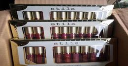 DHL Starstudded Eight Stay All Days Juego de brillo de labios líquido 8pcs caja Lápiz labial cremoso y brillante de larga duración drop1169708