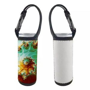 DHL Sublimatie Wit Blank 20oz Tumbler Tote Duikdoek Neopreen Bottle Mouwen met verstelbare riem Drinkware Handgreep Water Cups Carrier Covers E0407