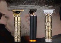 DHL T9 Hair Clipper Trimeuse électrique Professionnel 0 mm Baldhed Cutter Raser de rasage de finition Machine de coupe8752873