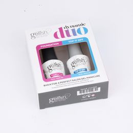 DHL Top base coat Gel última moda Soak off laca armonía colores de esmalte de uñas LED UV laque art 2pcs / set en stock