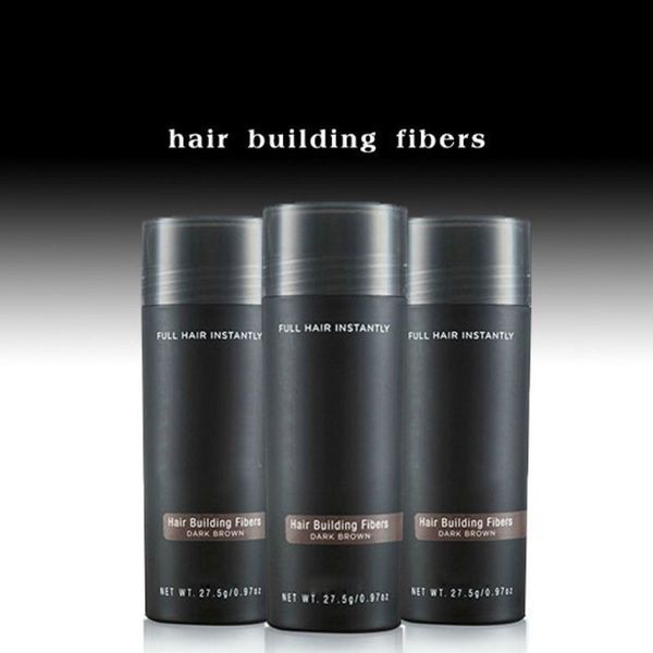 Top1k Cosmético 27.5g Fibra para el cabello Polvo de queratina Spray Adelgazamiento Corrector para el cabello 10 colores Mejor vendedor