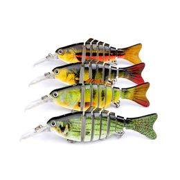 DHL Transport 12 Kleur 11.2cm 14G Bass Vissen Lokken Topwater Vissen Lokjes Multi Jointed Swimbait Levensechte Harde Aas Forel Perch