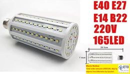 DHL Luz de ma￭z LED ultra brillante E27 E40 7500LM LED BOLB 360 grados Luces de l￡mpara de bombilla 10