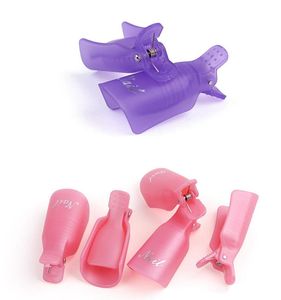 DHL / UP Freessipping Plastic Nail Art trempe hors cap Clip Clif UV Fluidage de l'enveloppe de dissolvant Polonais pour élimination du nettoyant de vernis