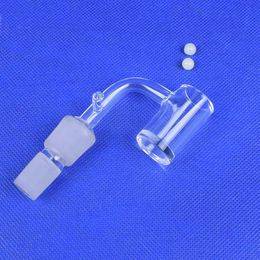 DHL UPS gratuit 14mm 18mm quartz enail clous sans dôme fit 20mm bobine accessoires pour fumeurs avec mâle femelle 90° joint quart banger clou pour plates-formes pétrolières bangs en verre