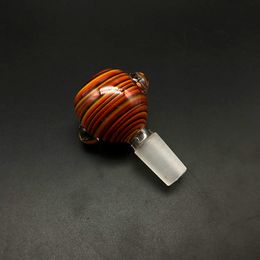 DHL !!! US Color Wigwag Glass Bowl 14mm 18mm Mannelijke DAB Bowls Heady Glass Bong Bowl Piece Tabak Roken Accessoires voor Bongs DAB Rigs