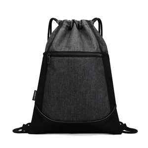 DHL50pcs Radfahren Taschen Frauen Oxford Mittleren Reißverschluss Sport Kordelzug Rucksack Tasche