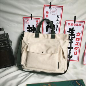 DHL50pcs sacs de messager femmes toile plaine grande capacité pochette sac à bandoulière mélange de couleur