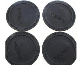 DHL600pcs Pads antislip rubberen bodem tumbler onderzetters voor 10-30 oz rechte sublimatie skinny PVC siliconen cup mat