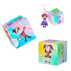 Fidget Toys Sensoriel Grande Taille Cirque Niveau 3 Rubik Cube Porte-clés Anti-Stress Éducatif Enfants Et Adultes Décompression Jouet Surprise en gros