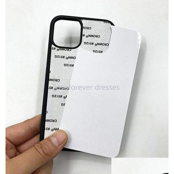 DHS 2D Sublimation Plastique Dur DIY Designer Téléphone Cas PC Sublimation Blank Back Er pour IP 12 11 XS Max Note20 FY3003 Drop Livraison Dhklq