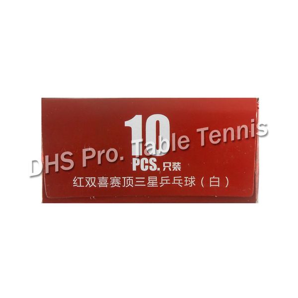 Boules de tennis DHS 3 étoiles D40 + Table (3 étoiles, nouveaux boules d'abs coutures 3 étoiles) Poly Ping Pong Balles en plastique