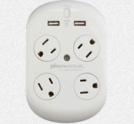 Revolve+ Surge Protector with 4 Rotating Outlets + 2 USB review